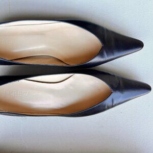 J.Crew Style 56860 Black Patent Leather Small Heel Pointed Toe